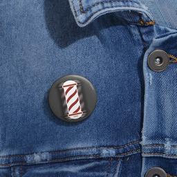Faded La Barberia Custom Pin Buttons - 18277832937181590566_2048